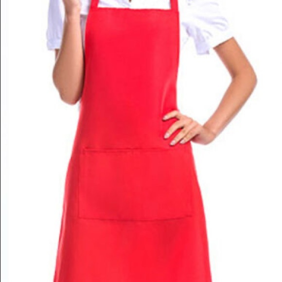 Set of 2 Red Chef Easy Aprons - Picture 1 of 2